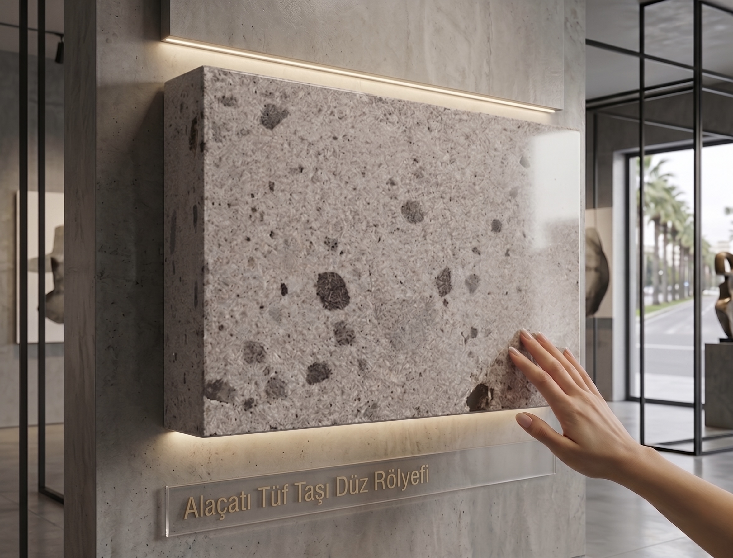 Alaçatı Tüf Taşı Düz Rölyef