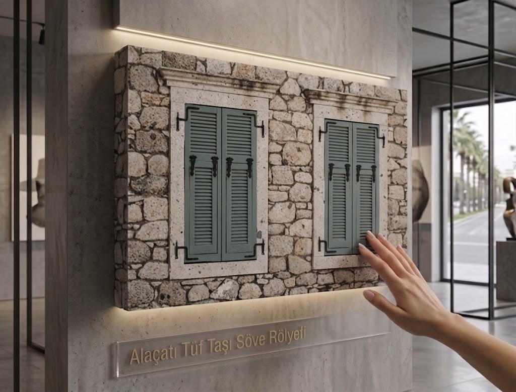 Alaçatı Tüf Taşı Söve Rölyefi